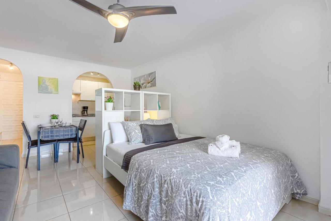 Fantastic Large Studio In Front Of Beach Heated Pool Wifi Arona  Eksteriør billede