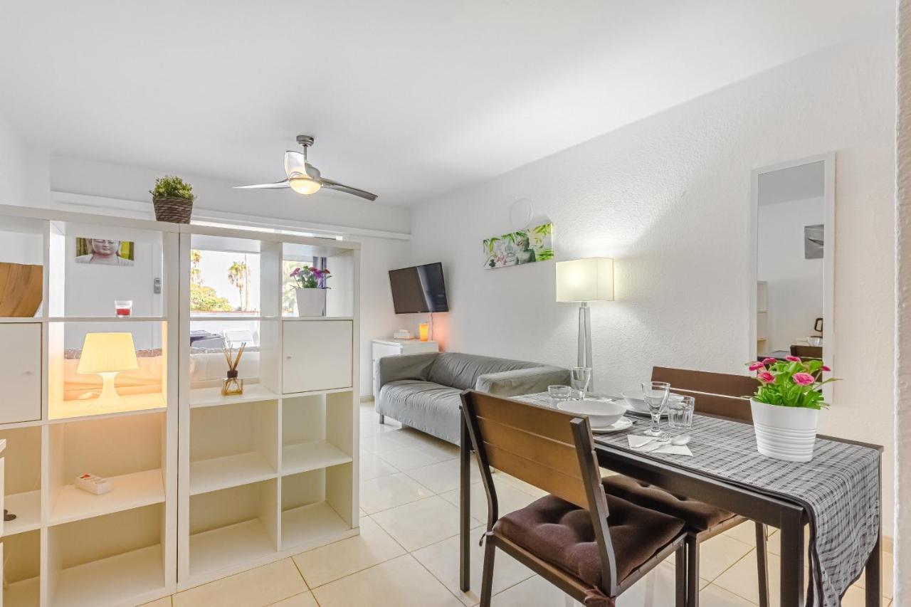 Fantastic Large Studio In Front Of Beach Heated Pool Wifi Arona  Eksteriør billede