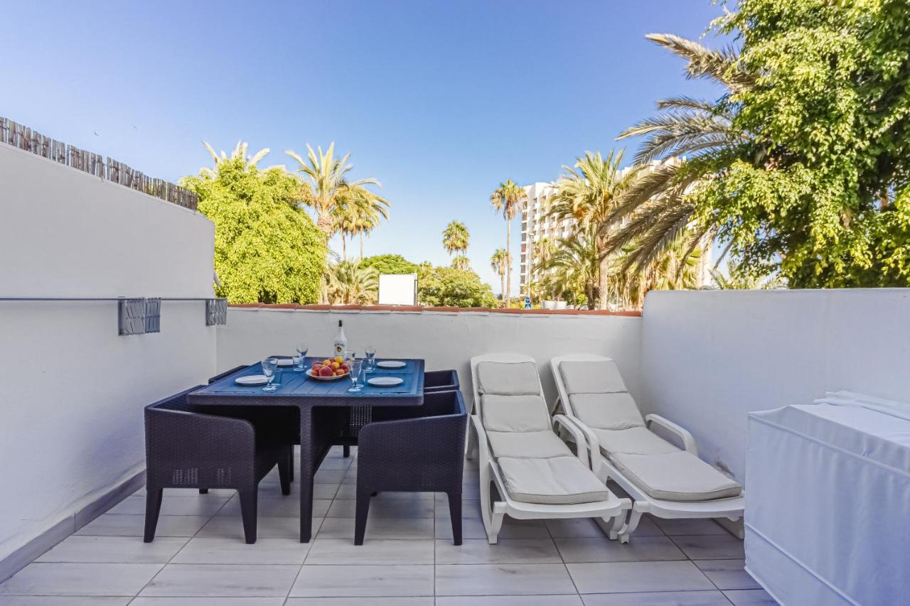 Fantastic Large Studio In Front Of Beach Heated Pool Wifi Arona  Eksteriør billede