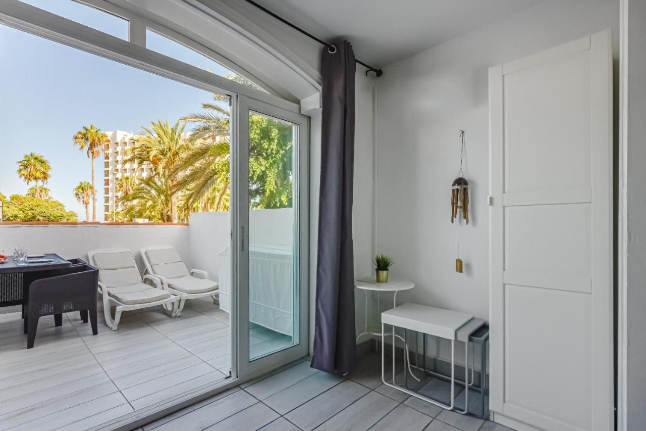 Fantastic Large Studio In Front Of Beach Heated Pool Wifi Arona  Eksteriør billede