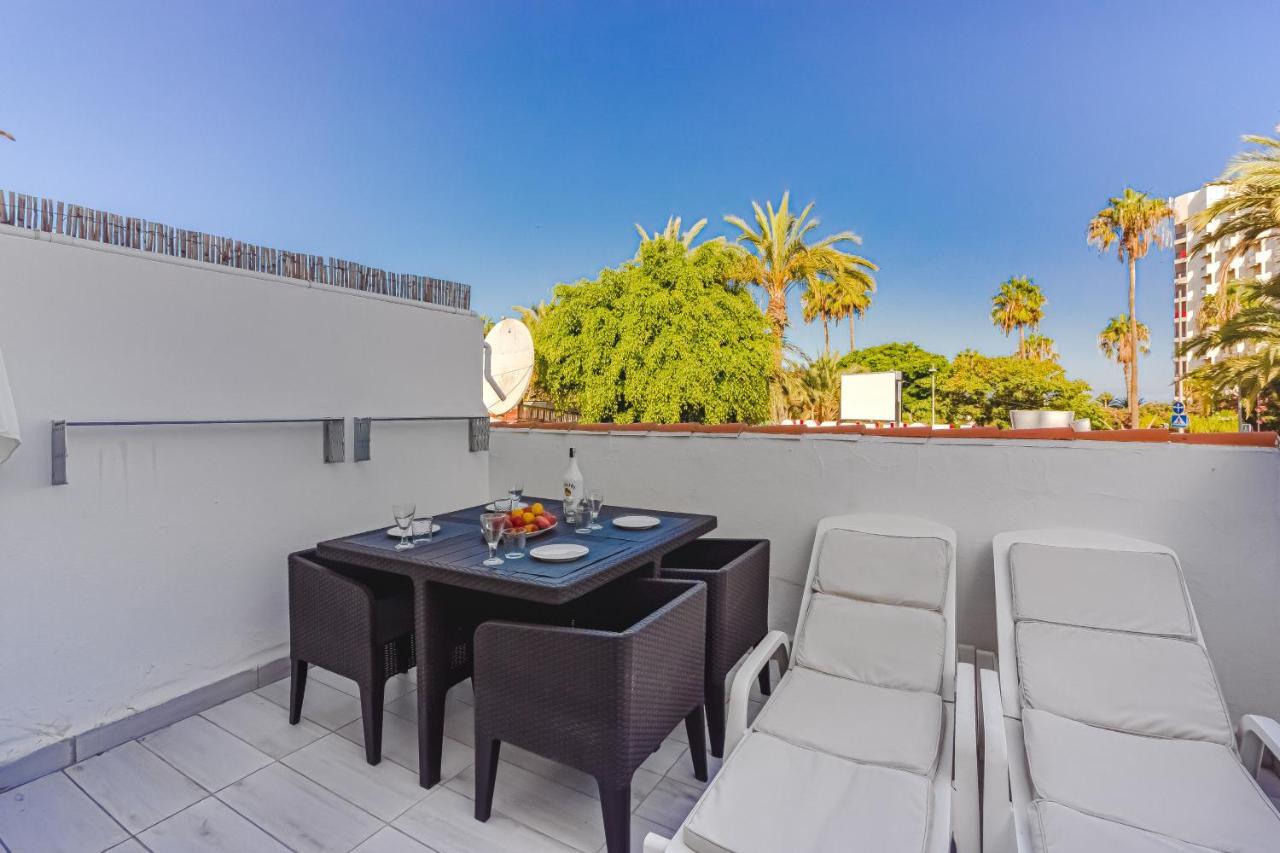 Fantastic Large Studio In Front Of Beach Heated Pool Wifi Arona  Eksteriør billede