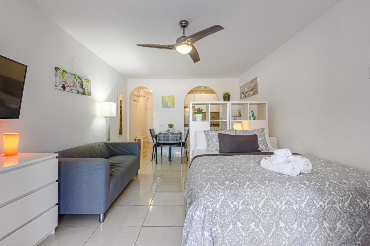 Fantastic Large Studio In Front Of Beach Heated Pool Wifi Arona  Eksteriør billede